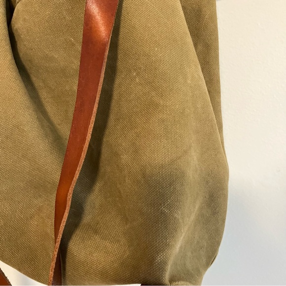 Madewell Canvas Somerset Drawstring Backpack in Olive - Picture 11 of 15